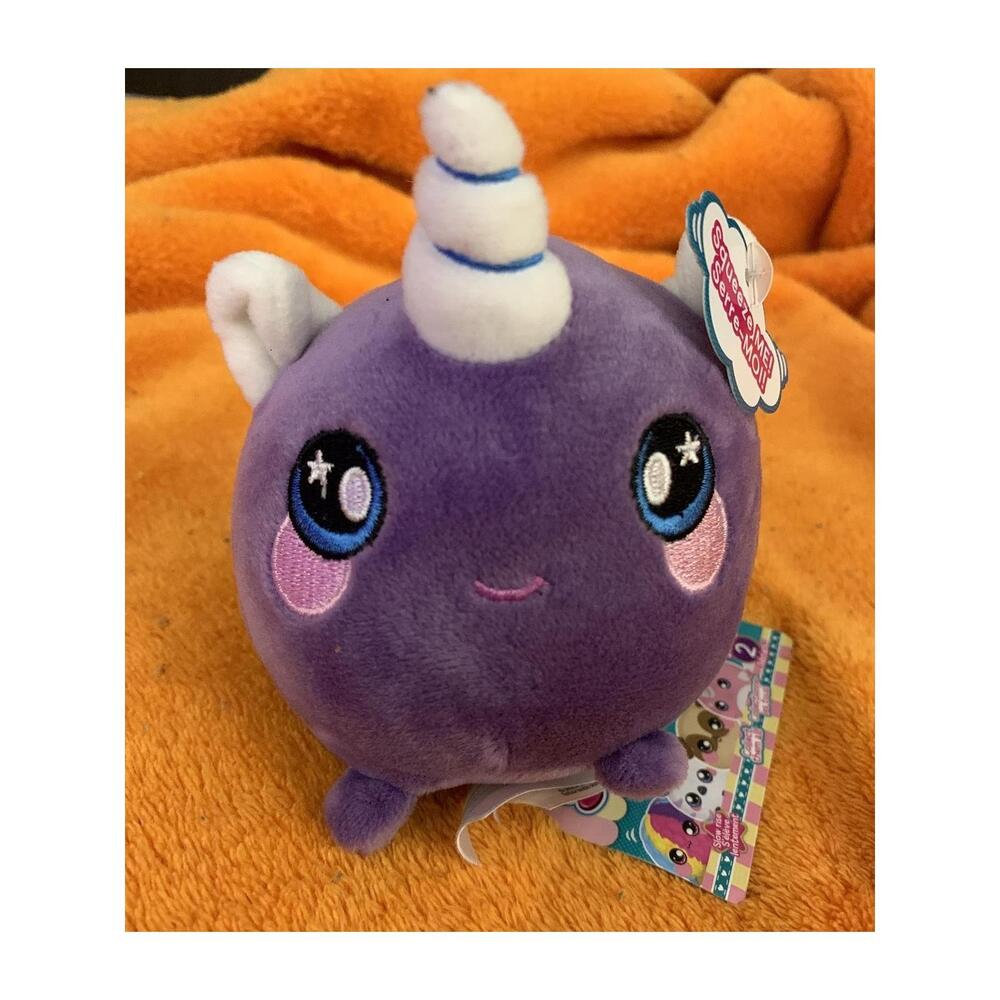 Squeezamals Unicorn Plush Kate 4 Inch Toy Beverly Hills Teddy Bear Company